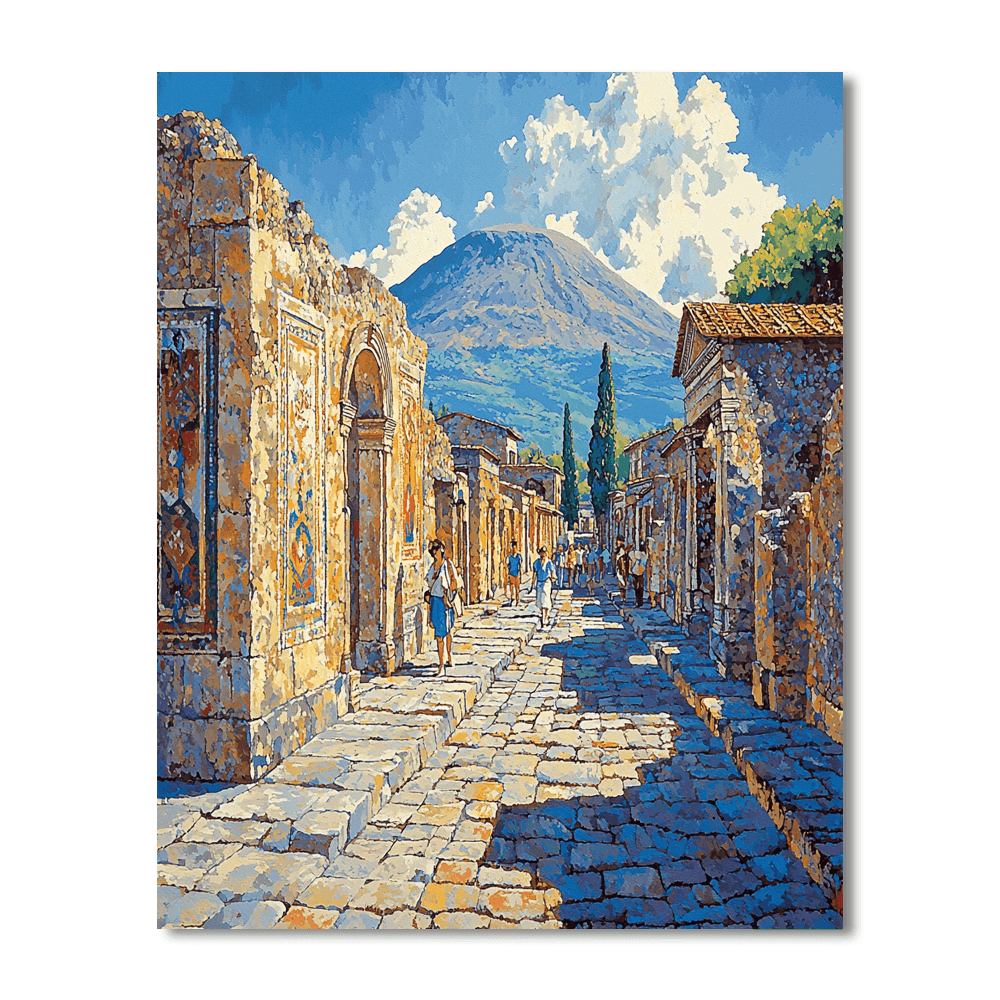Pompeii Archaeological Park - Campania, Italy Numbered Painting Kits