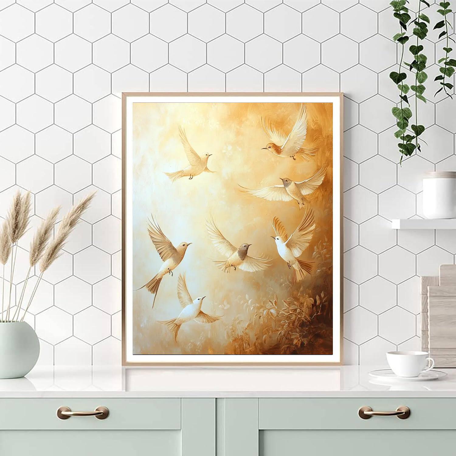 Leonardo Da Vinci Inspired Avian Symphony  Paint By Numbers