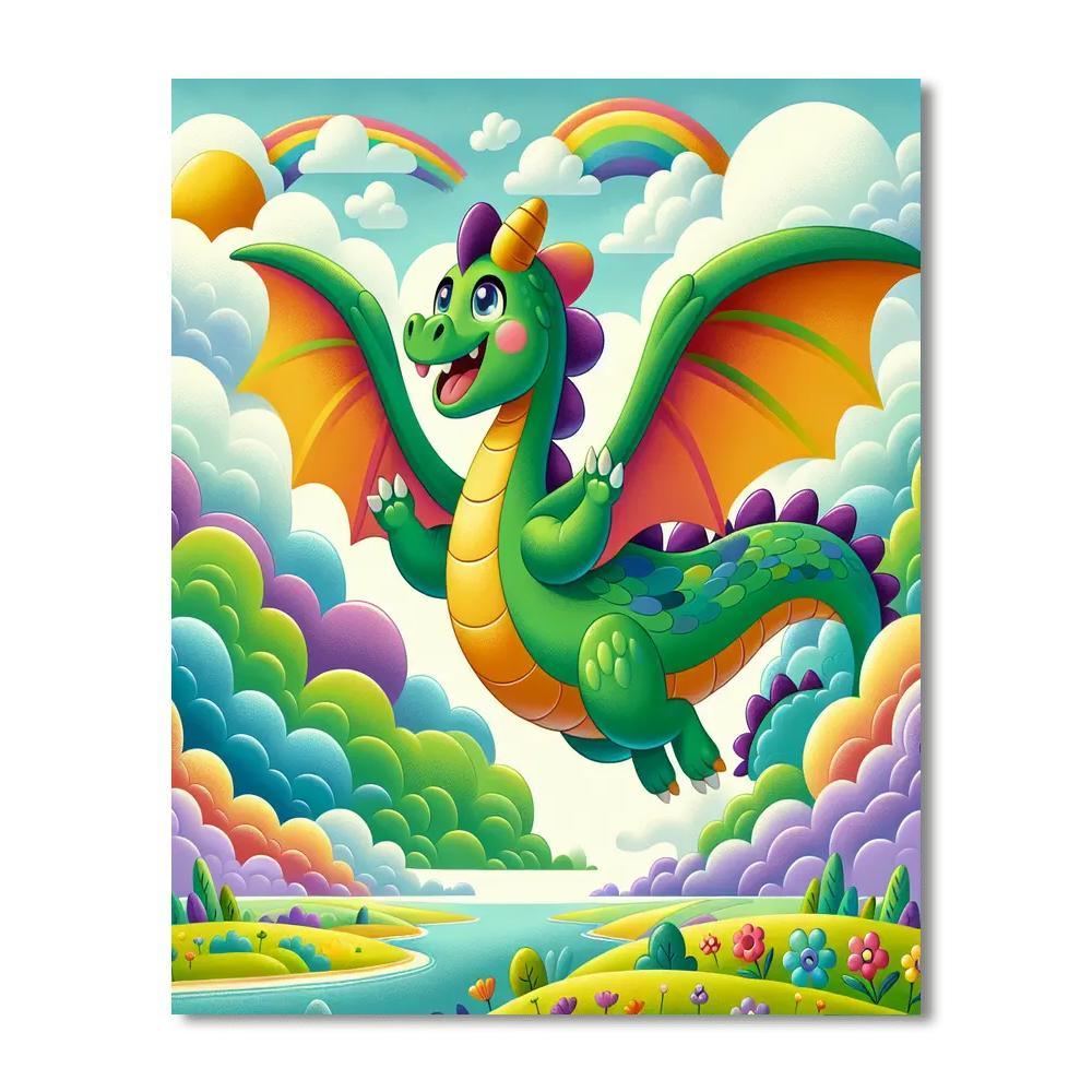 Fantastic Dragon DIY Paint By Numbers