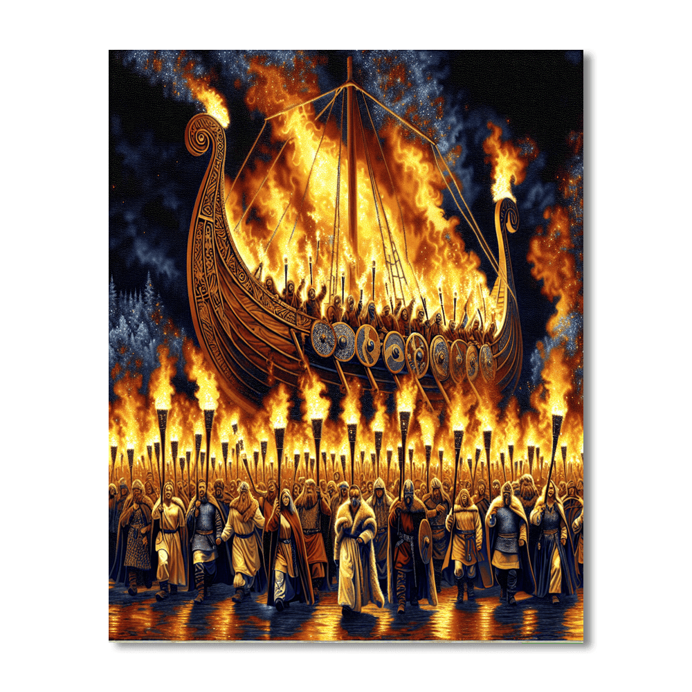 Up Helly Aa Fire Festival - Shetland Islands Paint By Numbers Kits
