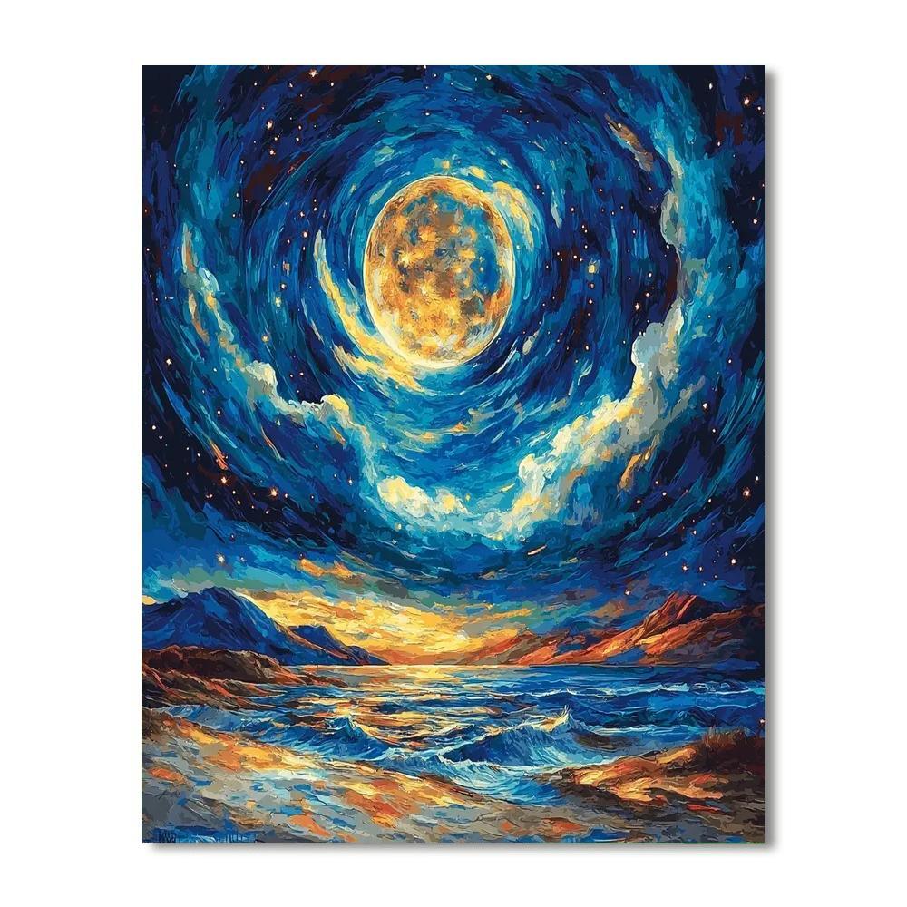 Vincent Van Gogh Inspired Van Gogh's Lunar Fantasy  Numbered Painting Kits