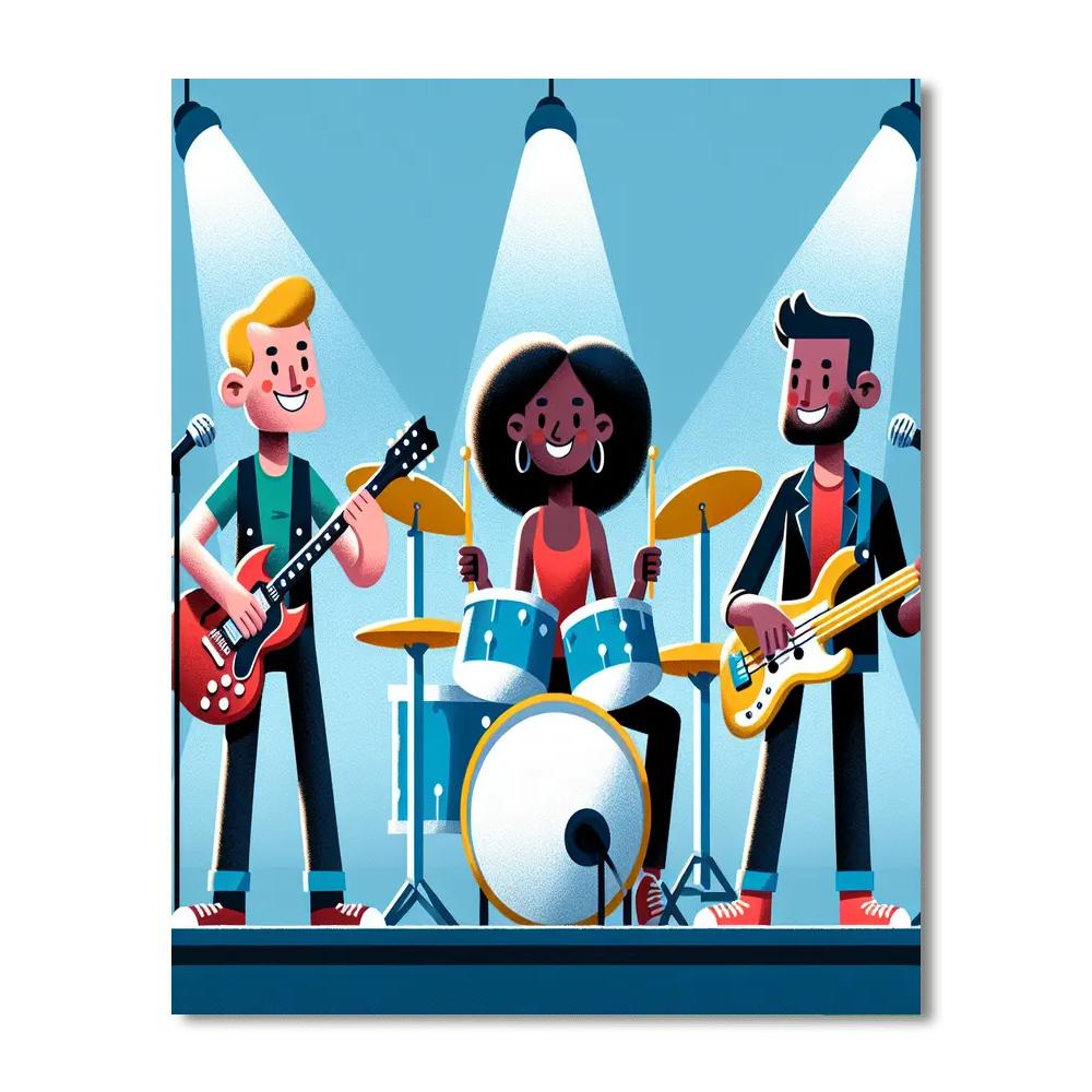 Rockstar Band DIY Paint By Numbers