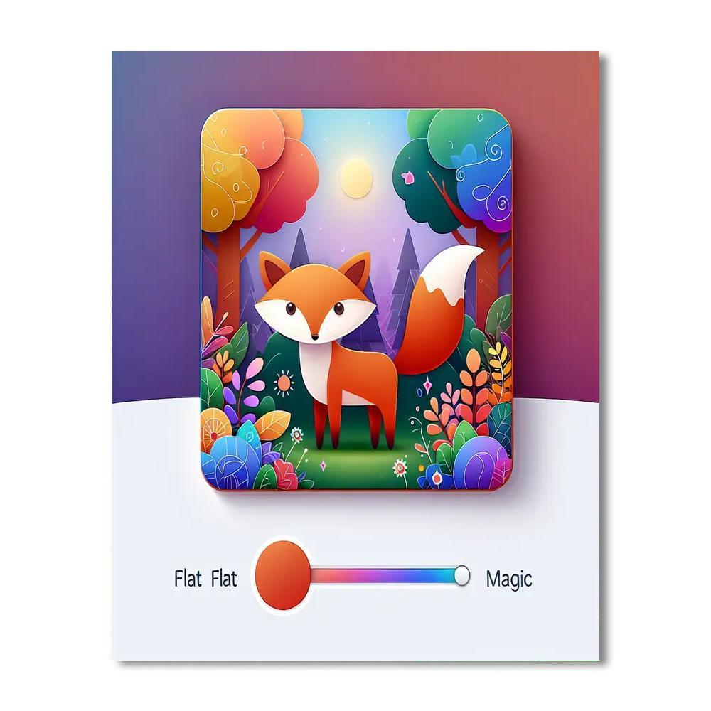 Magical Woodland Fox Painting By Numbers Kit