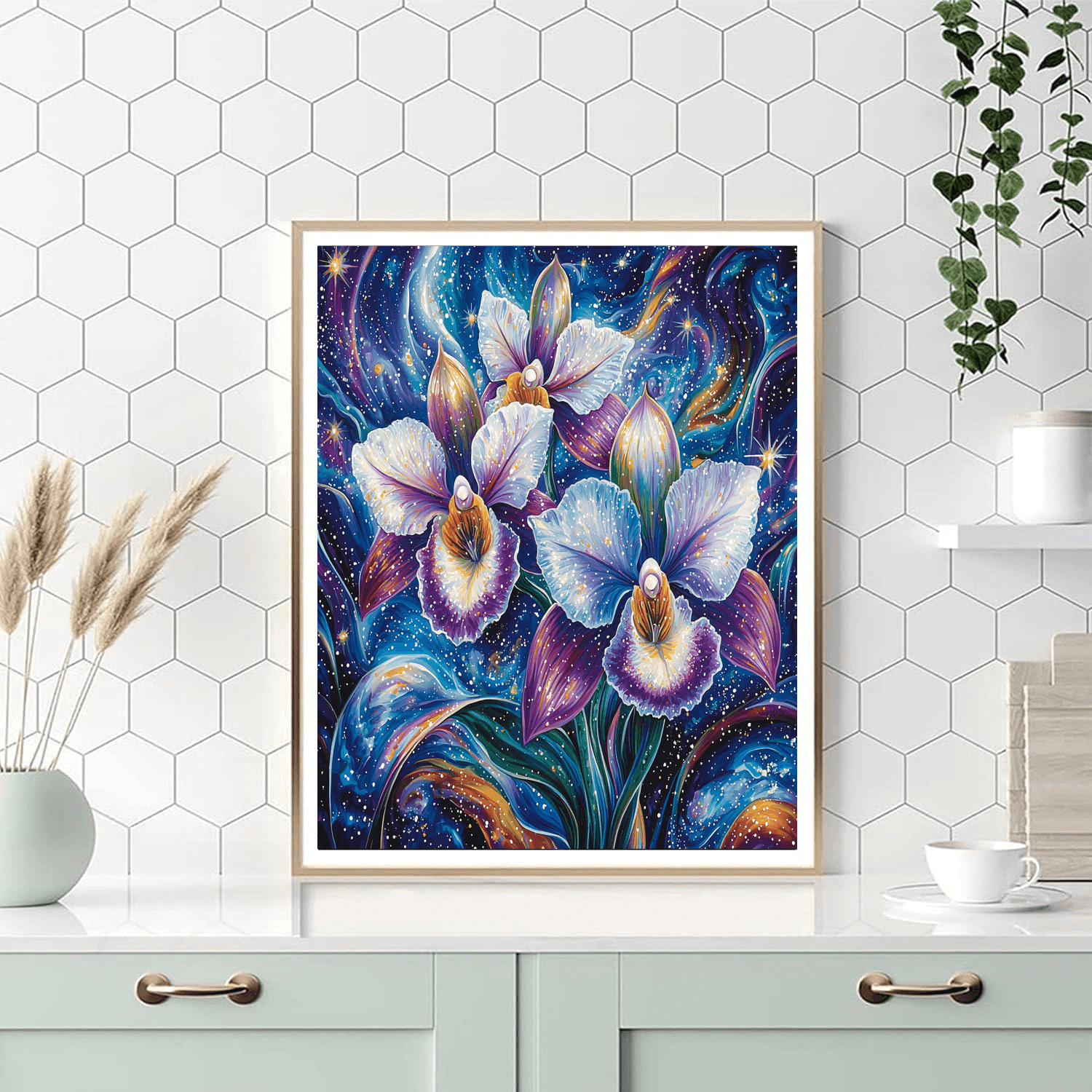 Georgia O'Keeffe Inspired Space Orchid Symphony  Paint By Numbers Kits