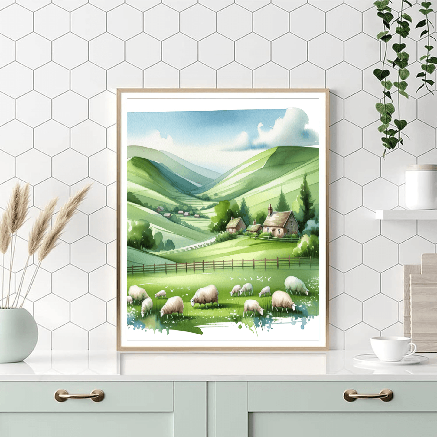 Peaceful Countryside Escape Paint By Color