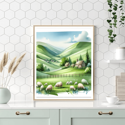 Peaceful Countryside Escape Paint By Color