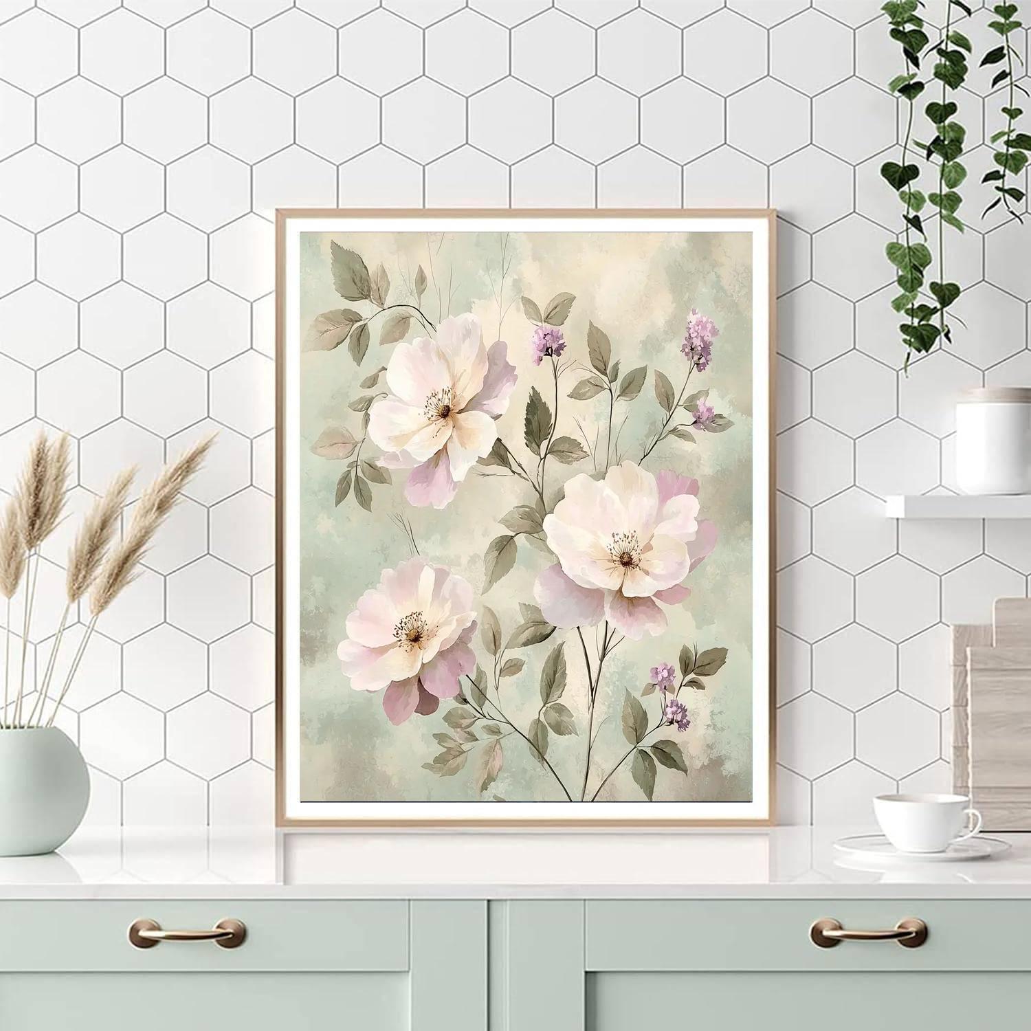 Leonardo Da Vinci Inspired Whispering Blooms Study  Paint By Numbers