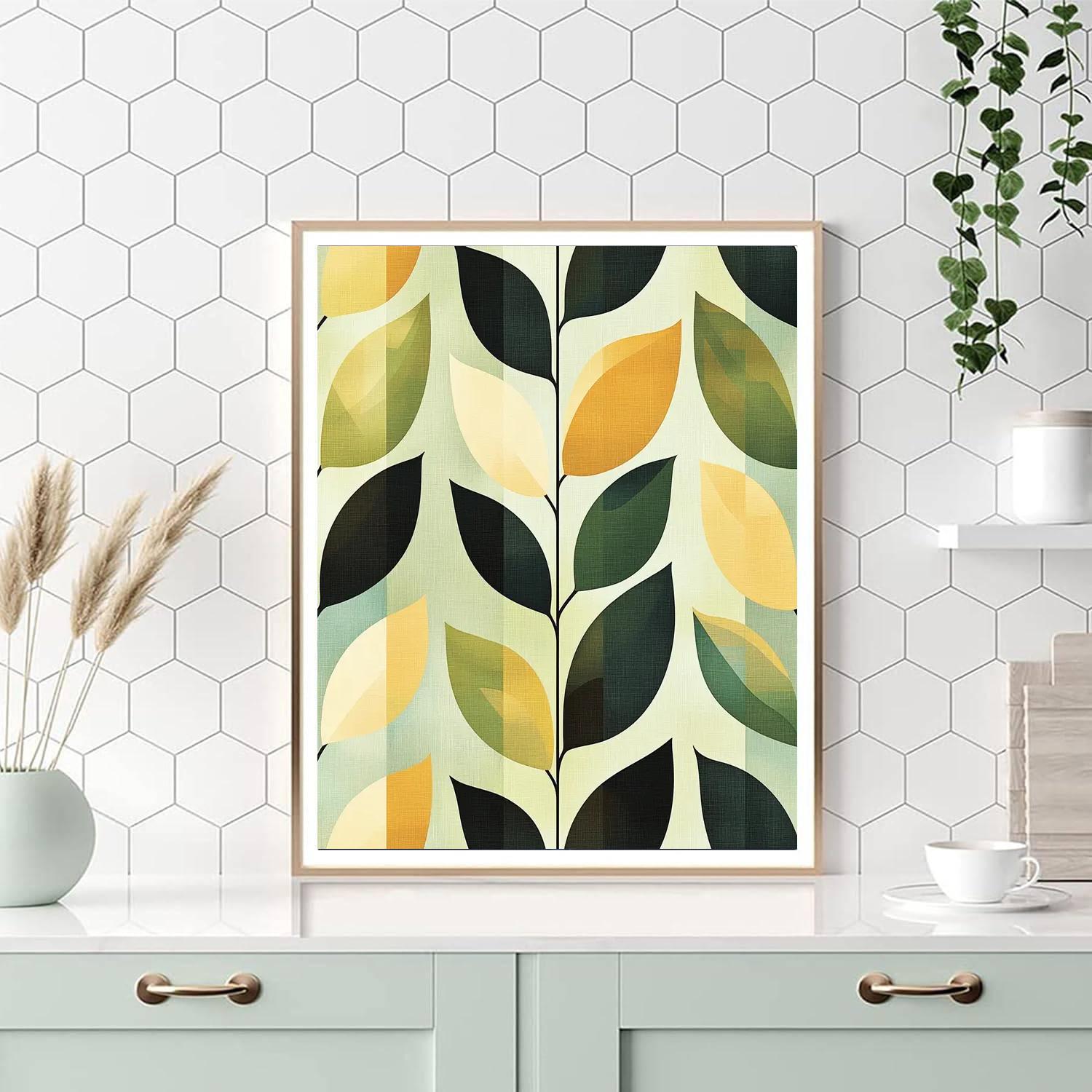 Leonardo Da Vinci Inspired Elemental Patterns  Painting Number Kit