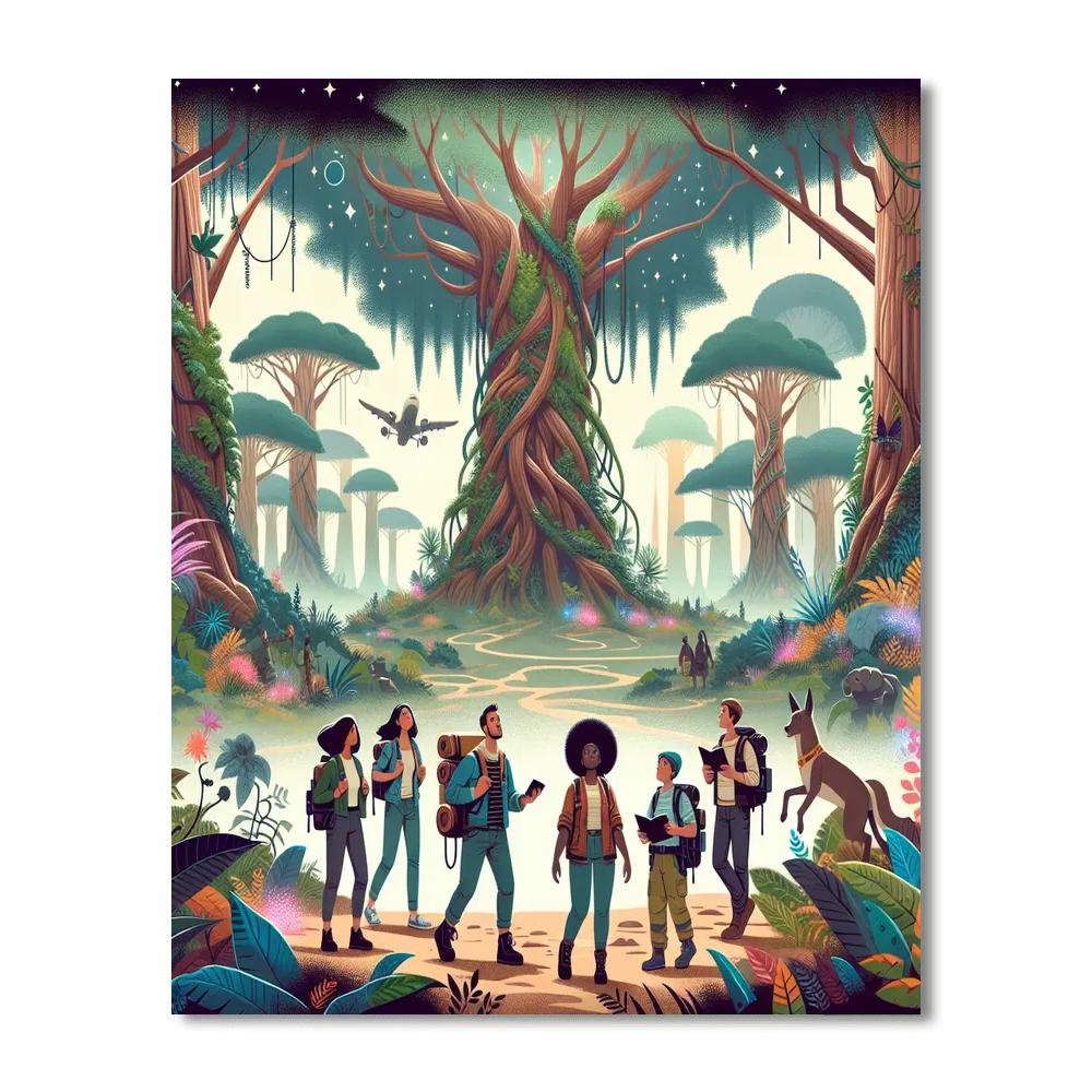 Giant Forest Adventure DIY Paint By Numbers