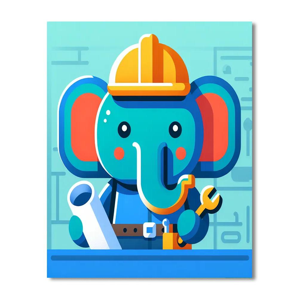 Elephant Engineer Expedition Paint By Numbers