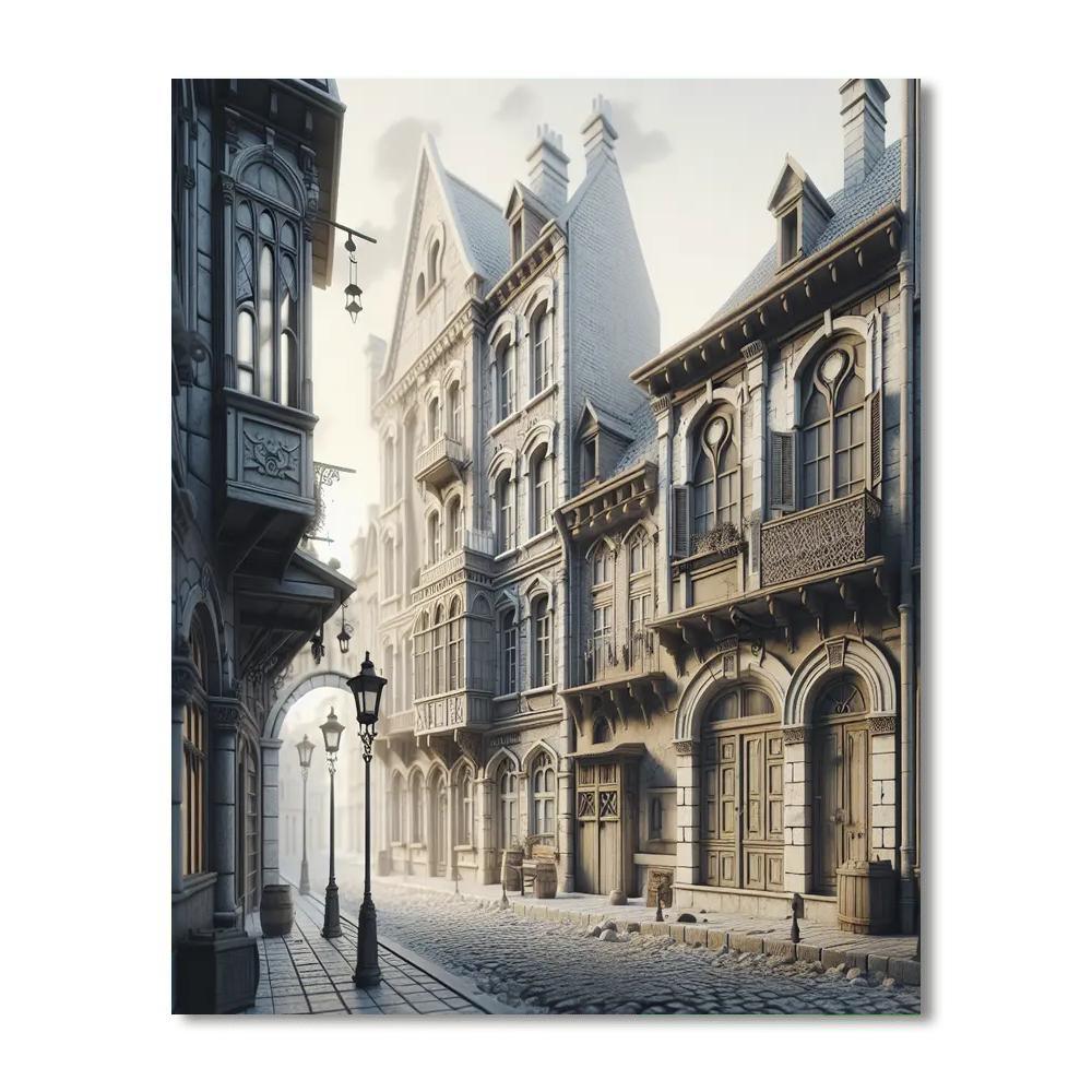 Old World City Stroll Paint By Number