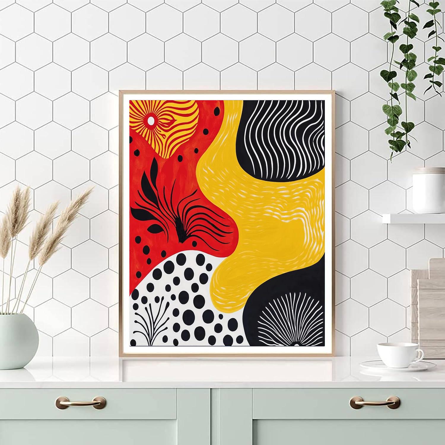 Yayoi Kusama Inspired Flow Of Color  DIY Paint By Numbers