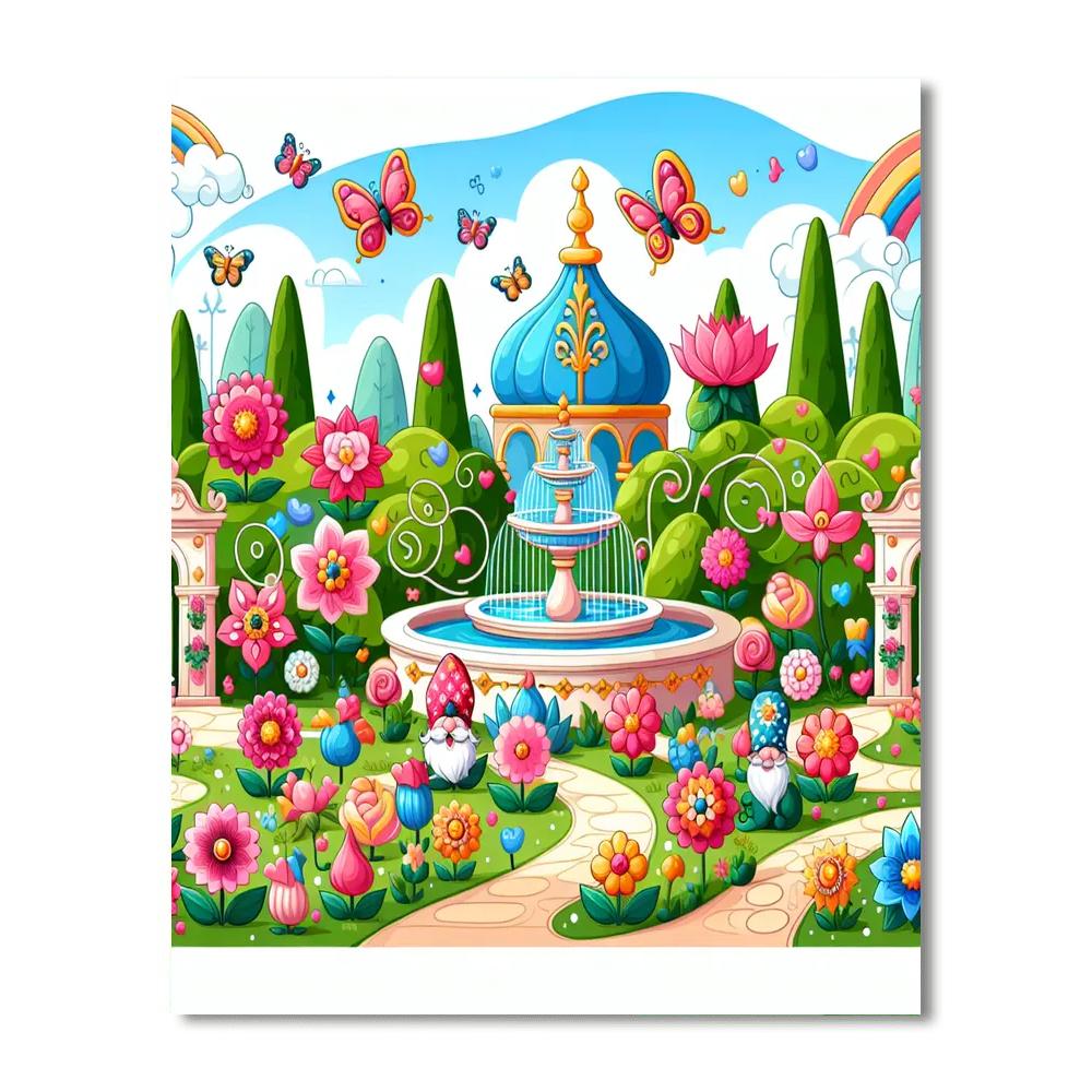Royal Gardens Numbered Painting Kits