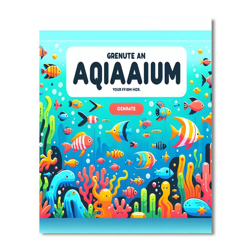 Colorful Aquarium World Painting Number Kit