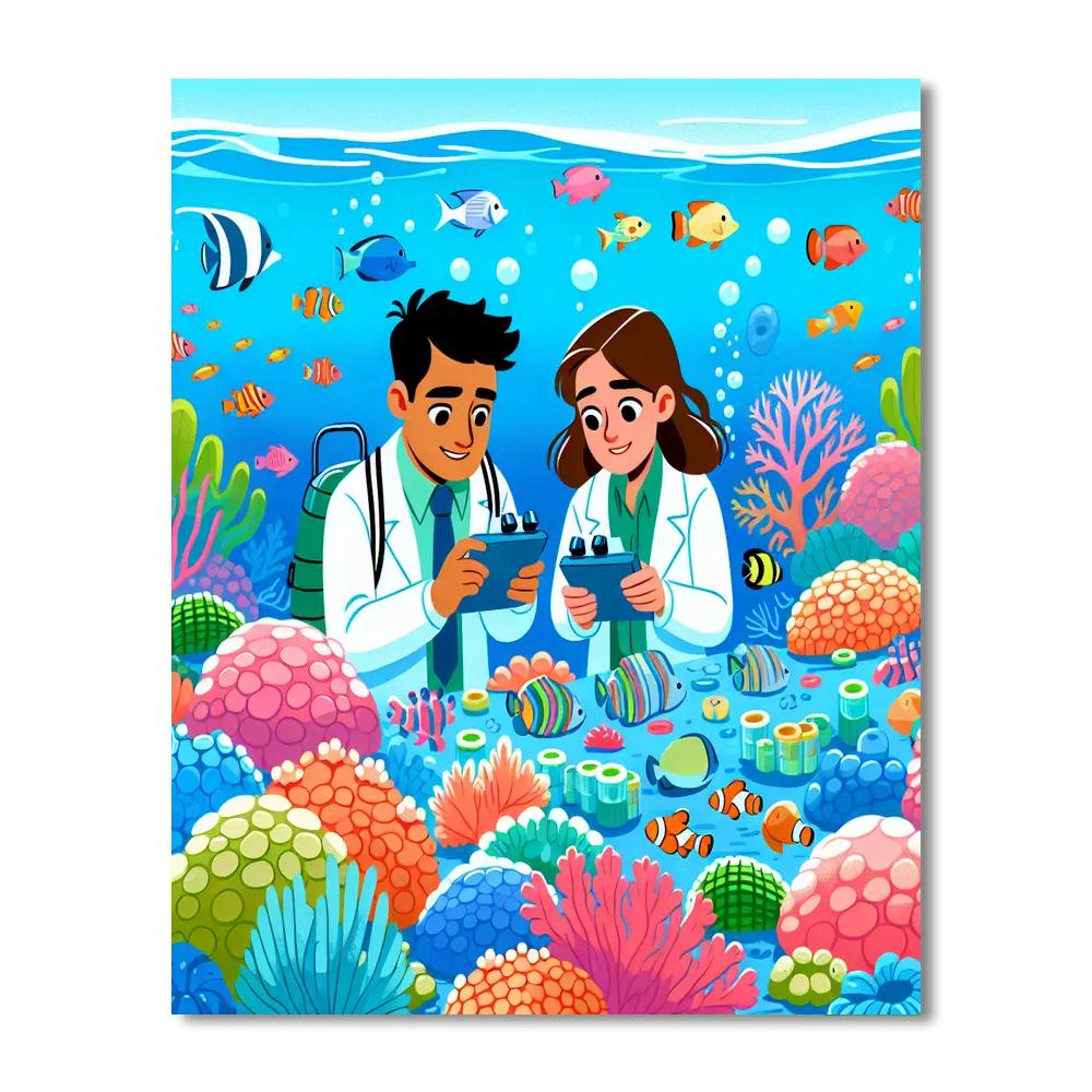 Ocean Reef Research Paint By Numbers