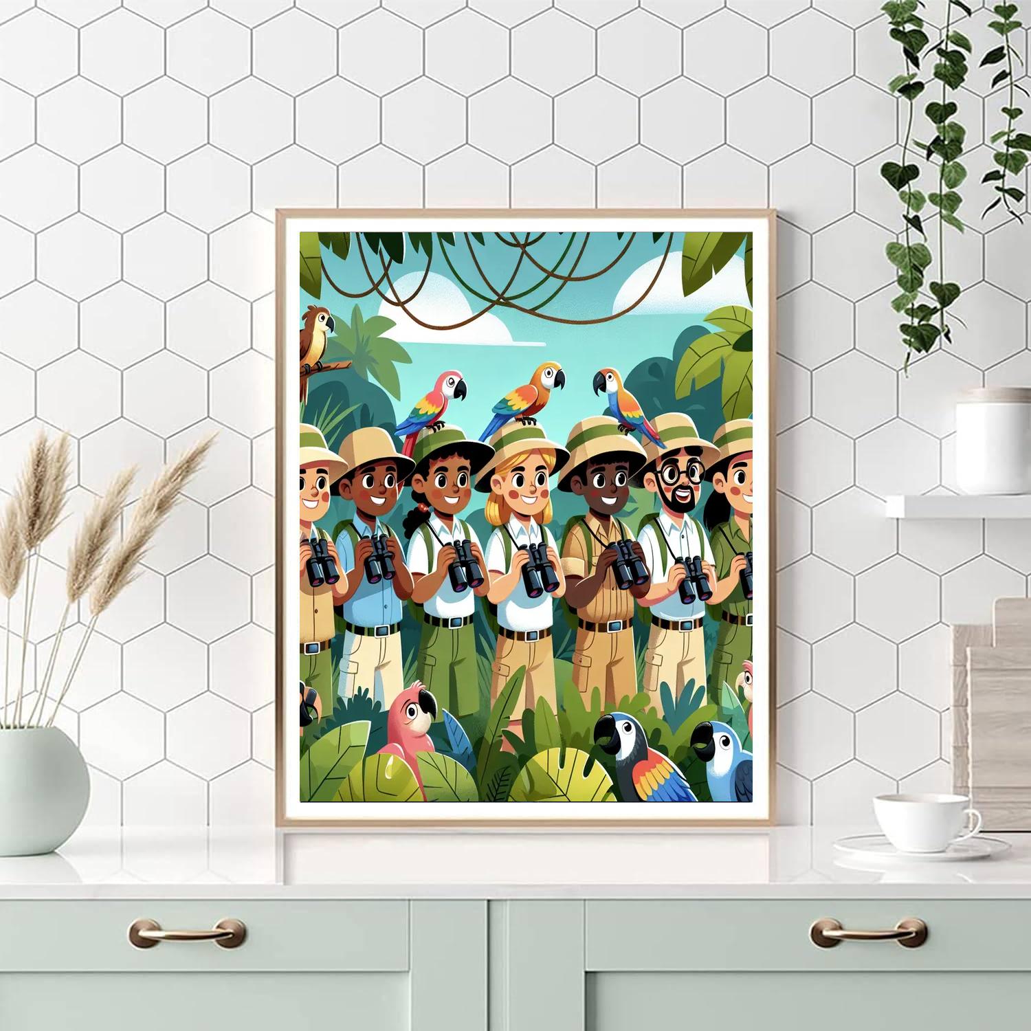 Eco-friendly Jungle Expedition Paint By Numbers