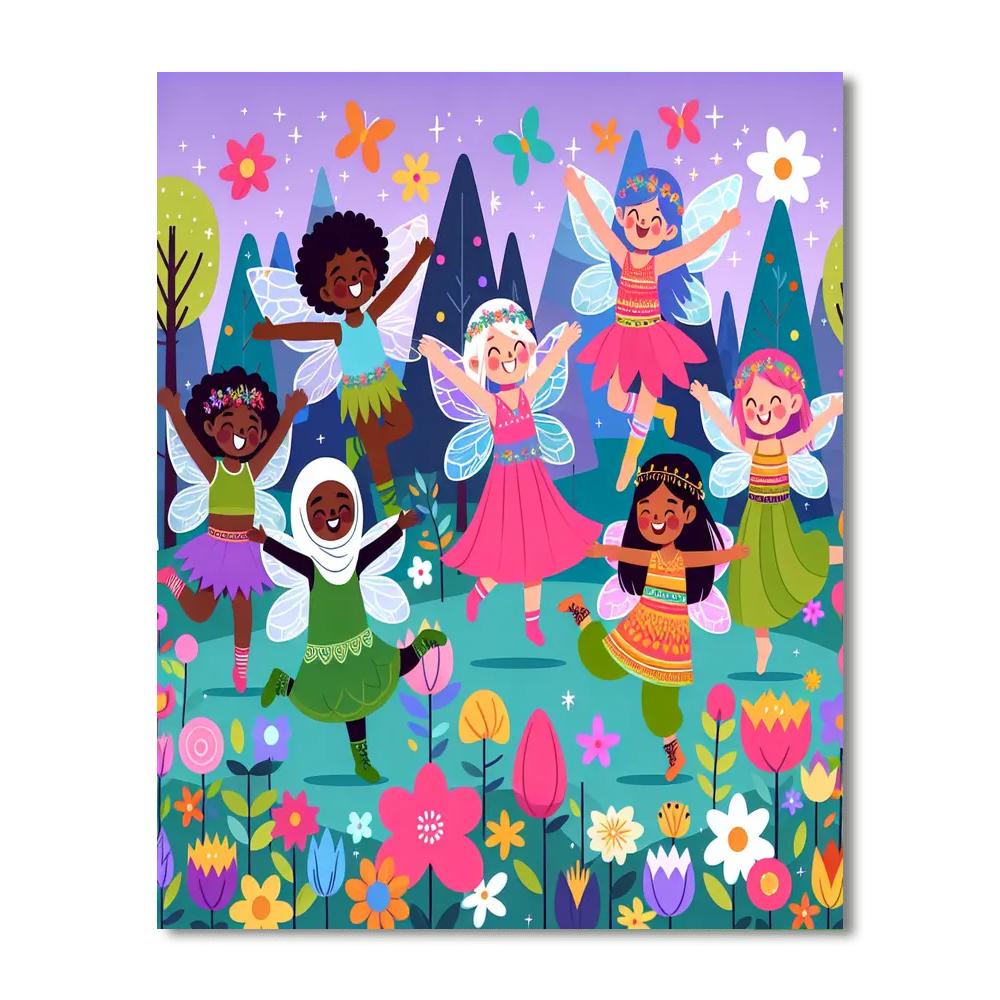 The Enchanted Fairy Forest DIY Paint By Numbers