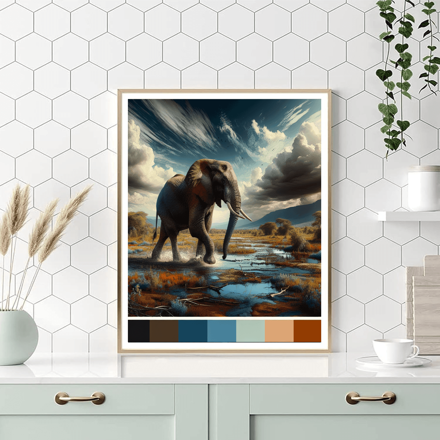 Elephant Safari Adventure Paint By Number