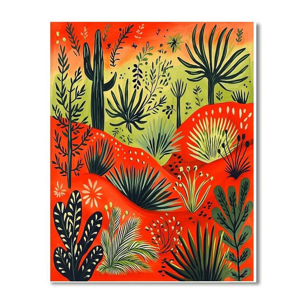 Frida Kahlo Inspired Symbolic Wilderness  Painting By Numbers Kit