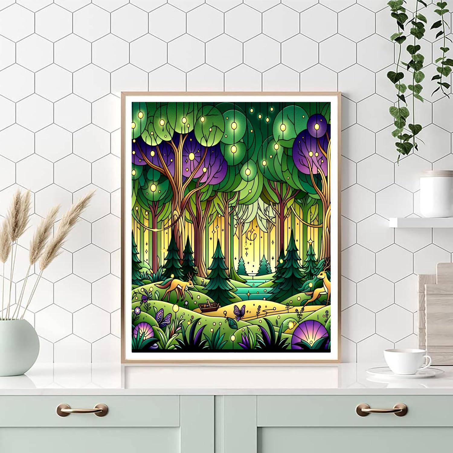 Fairytale Forest Glade Painting By Numbers Kit