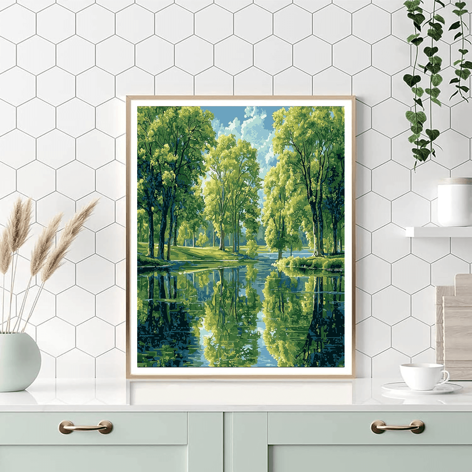 John Constable Inspired Summer Reflections  Paint By Numbers Kits