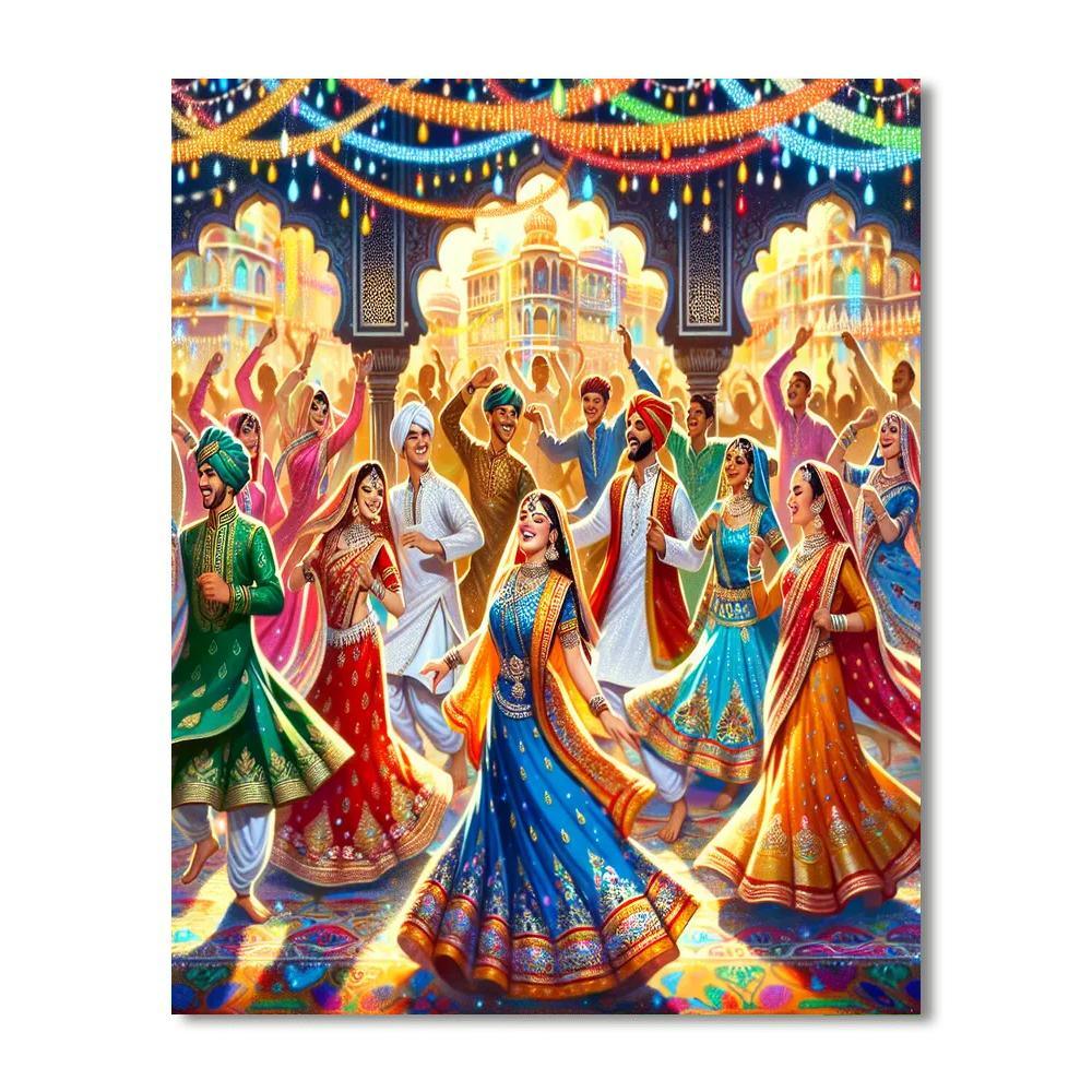 Cultural Indian Celebration Painting Number Kit
