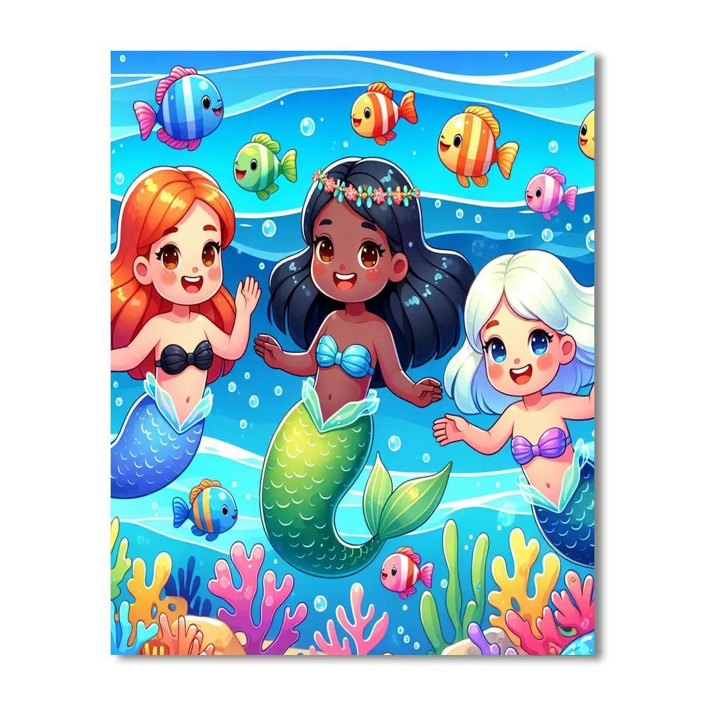 Underwater Fantasy Land Paint By Color
