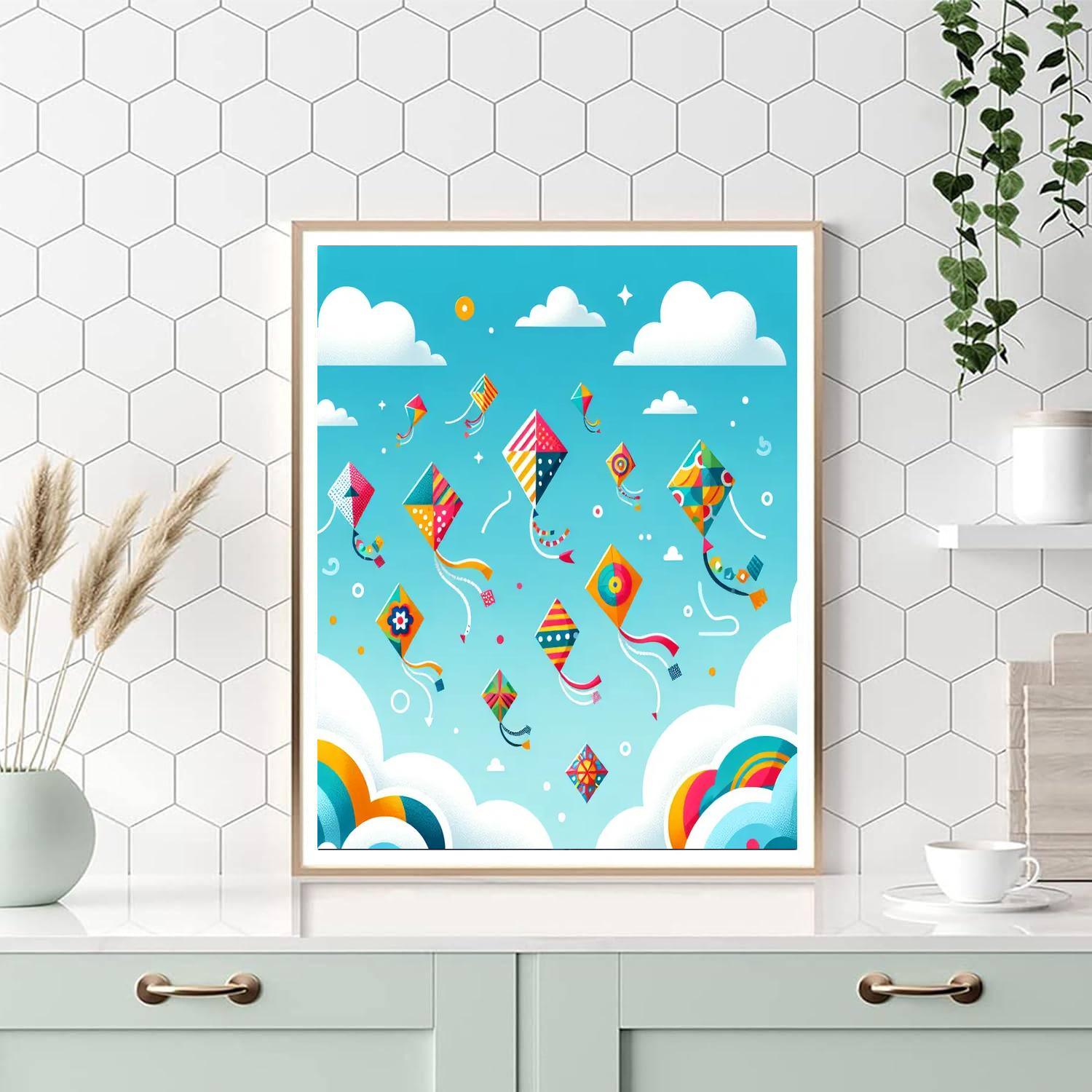Creative Kites Paint By Numbers Art
