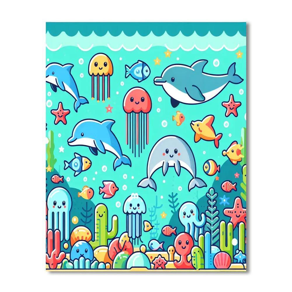 Ocean Journey With Sea Friends Paint By Number