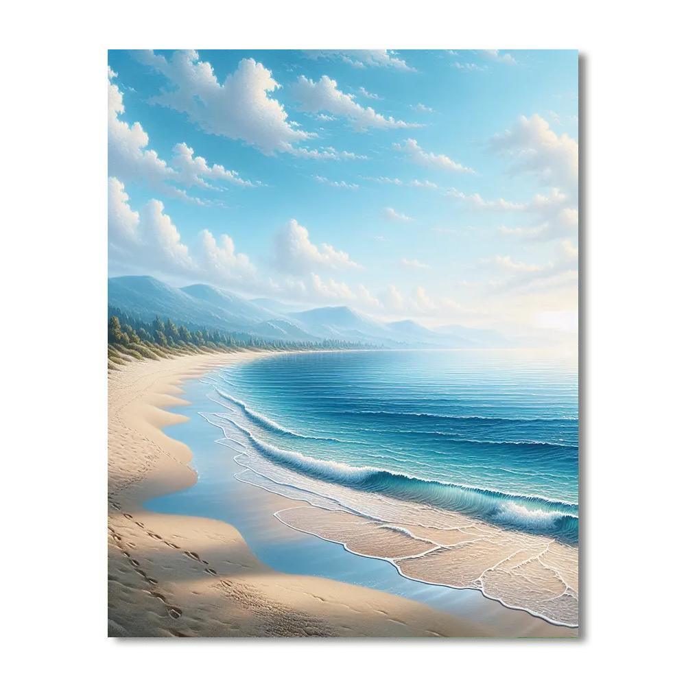Breezy Ocean Vista DIY Paint By Numbers