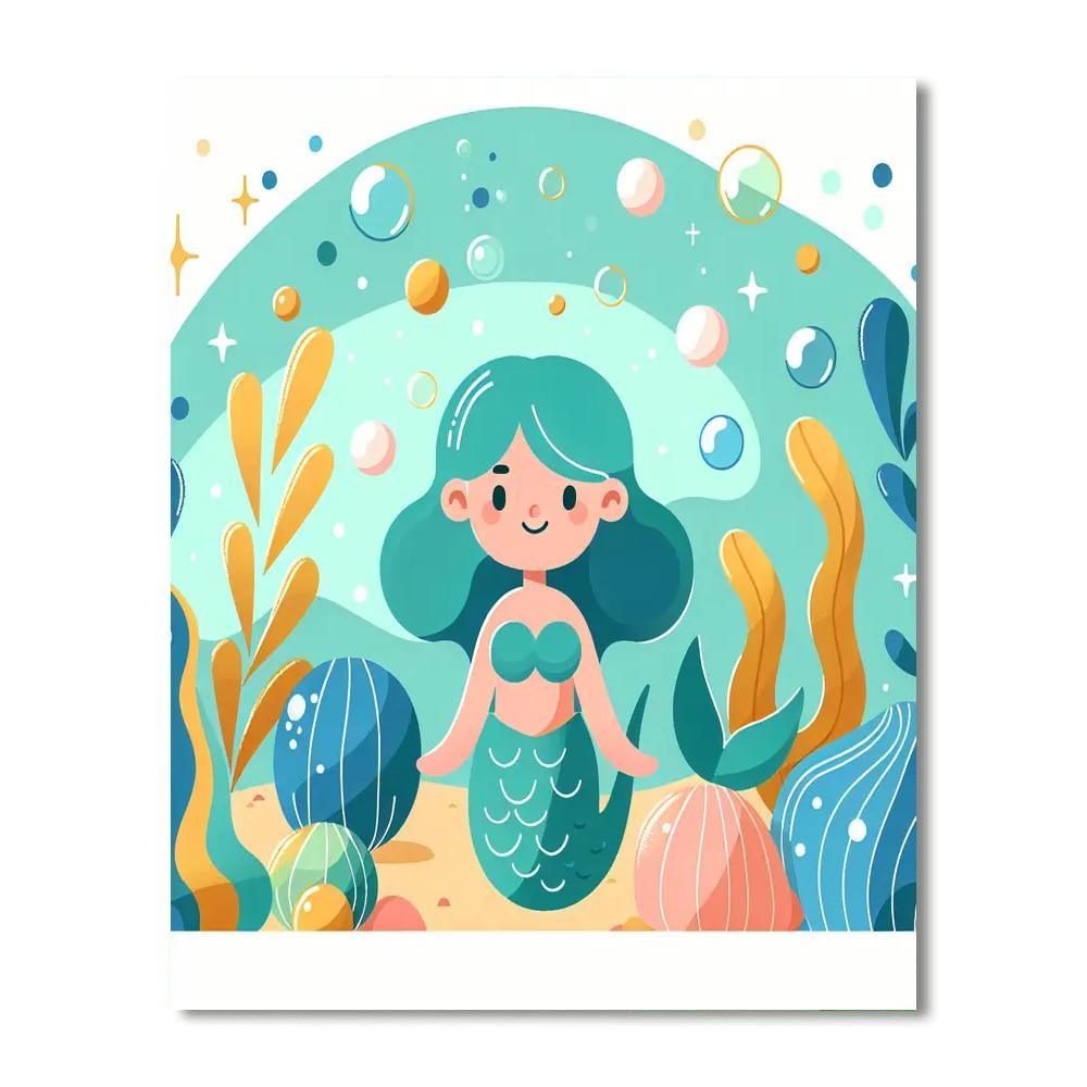 Kindly Mermaid Treasure Paint By Numbers Kits