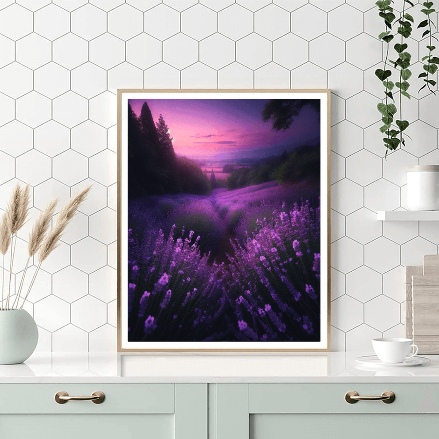 Lavender Twilight Glow Number Painting