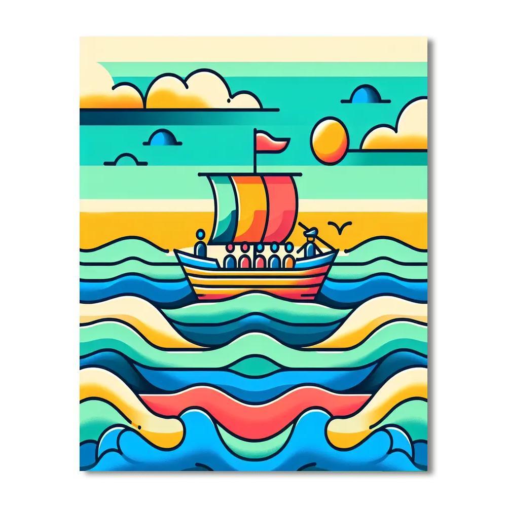 Nautical Explorer's Journey Paint By Numbers