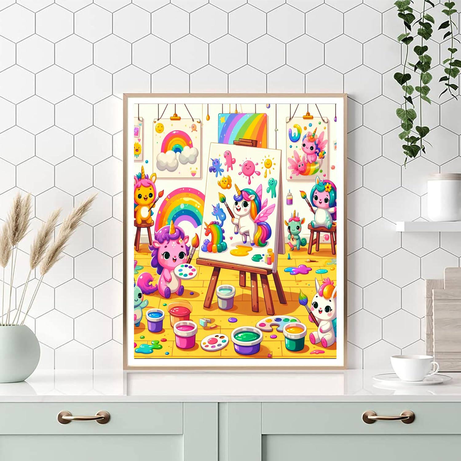 Magical Creatures Art Studio DIY Paint By Numbers