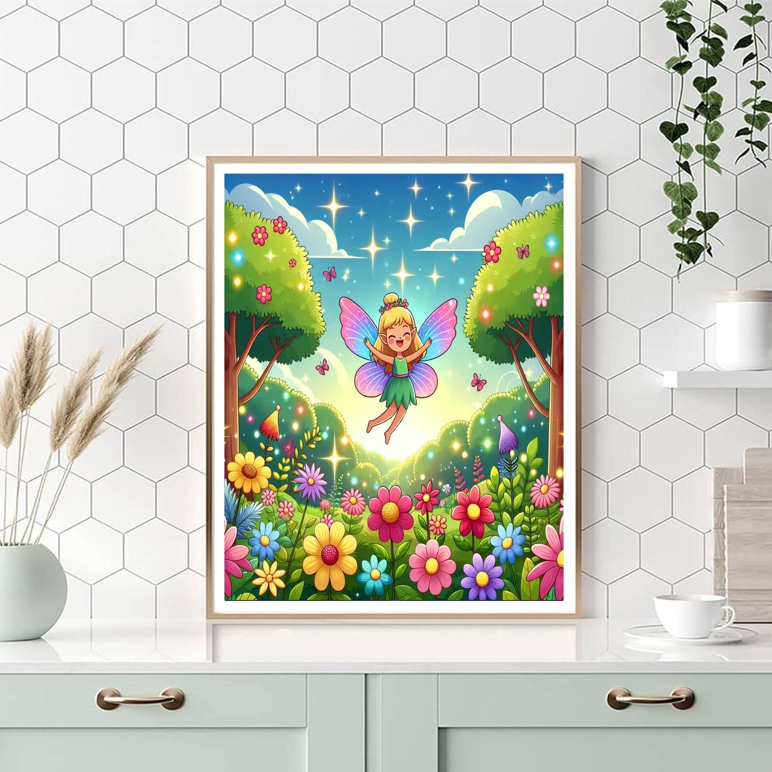 Magical Forest Fairy Number Painting
