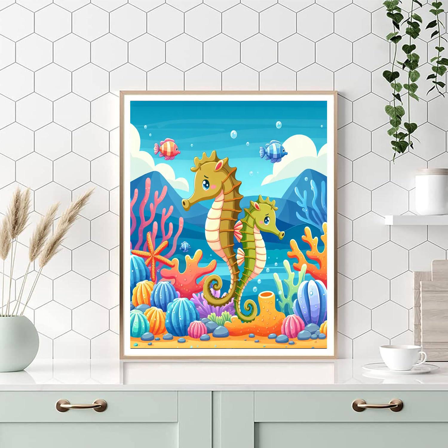 Under The Sea Safari Number Painting