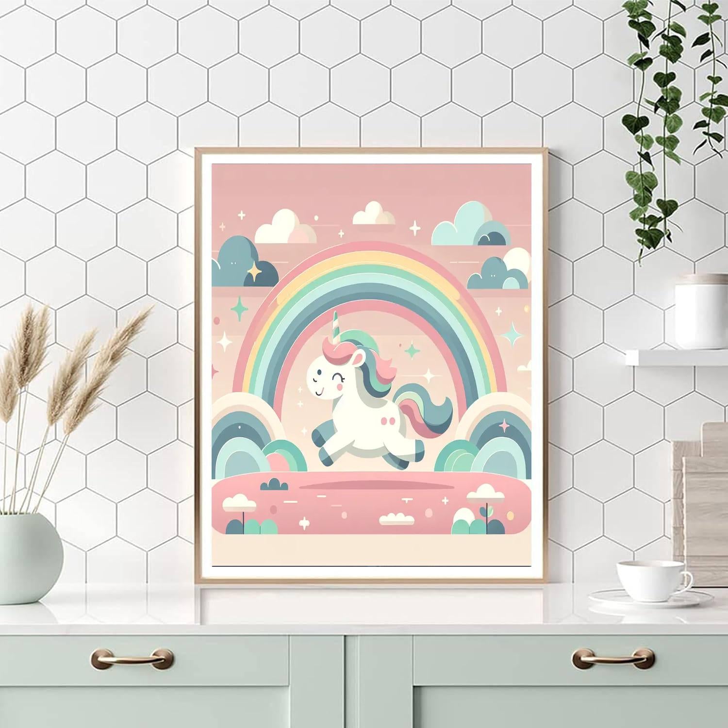 Dreamy Unicorn Journey Paint By Numbers Art