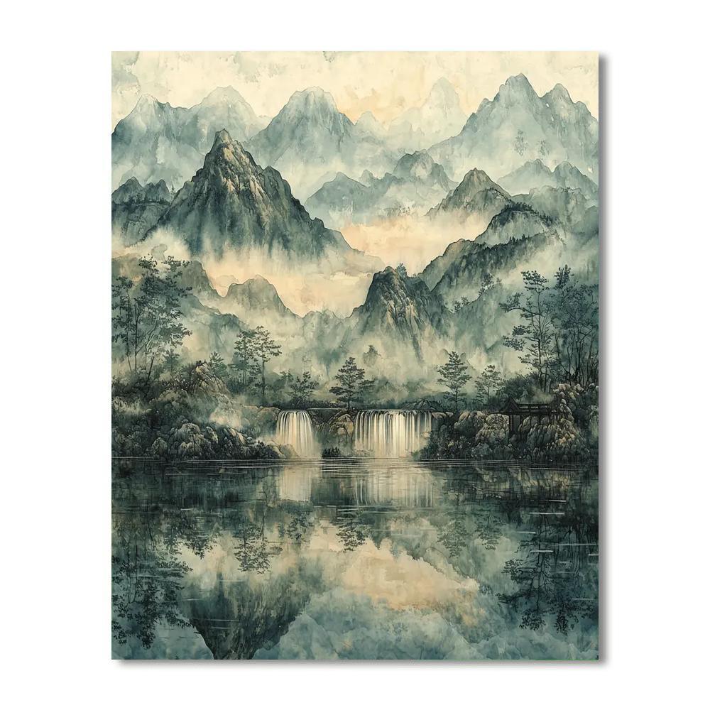 Zhao Mengfu Inspired Whispers Of Tranquility  DIY Paint By Numbers