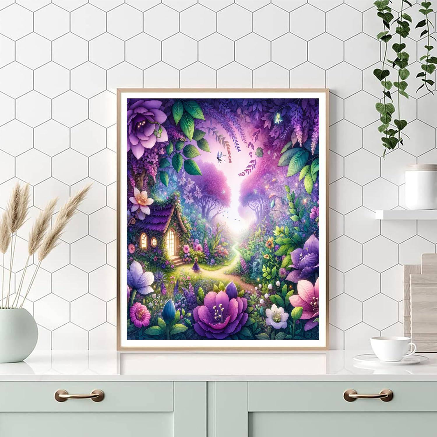 Fairy's Enchanted Garden Paint By Numbers Art