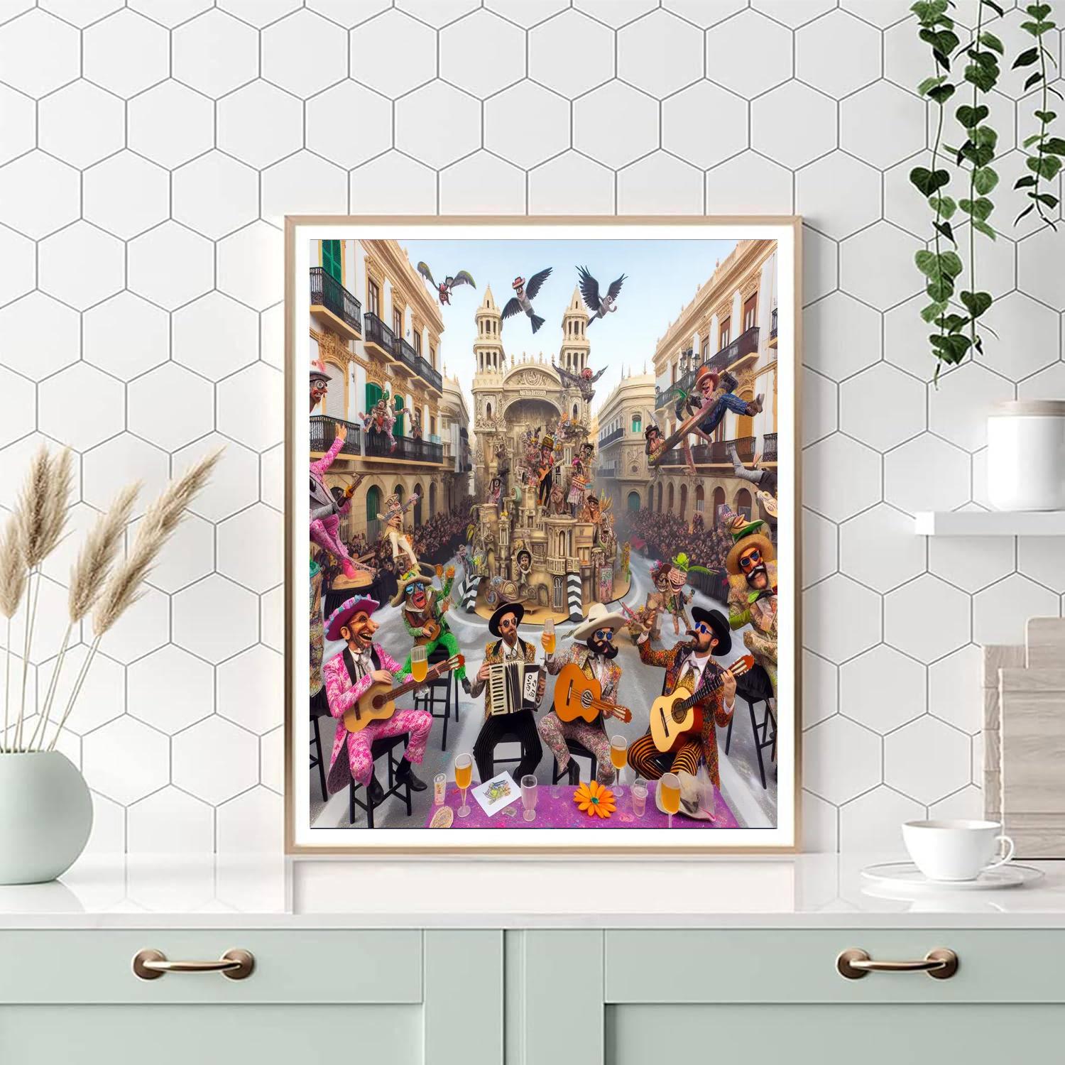 El Carnaval De Cádiz - Cádiz Paint By Numbers Kits