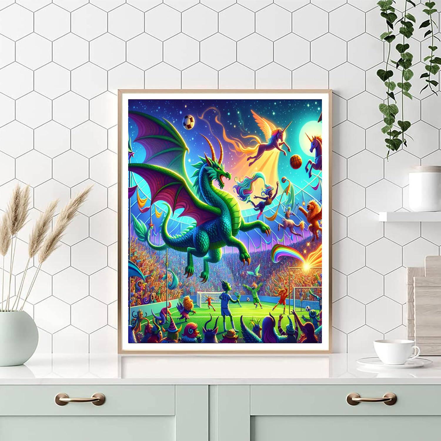 Fantasy Sports Arena Paint By Numbers