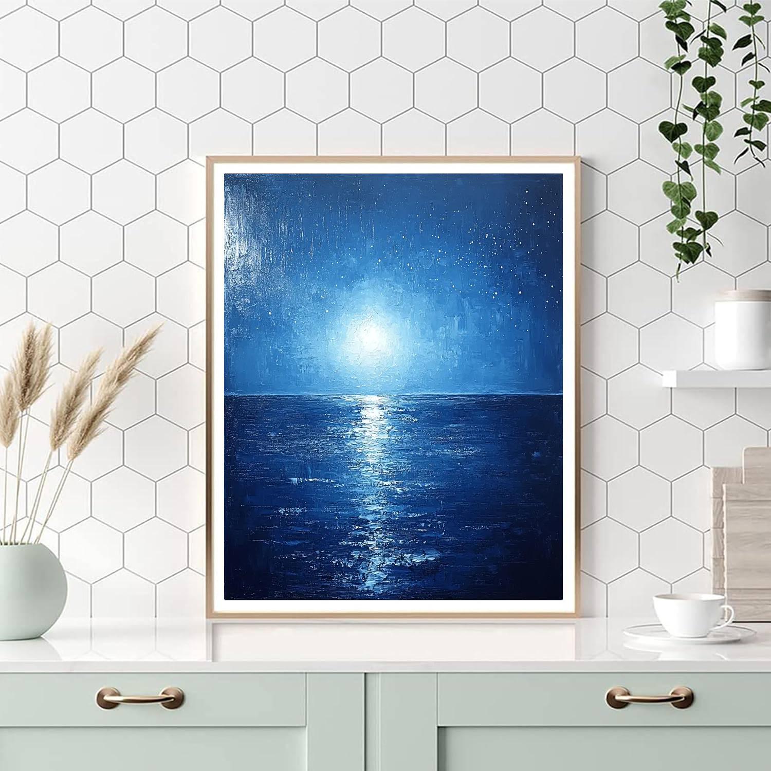 Paul Cézanne Inspired Abstract Nightfall  Paint By Numbers Art