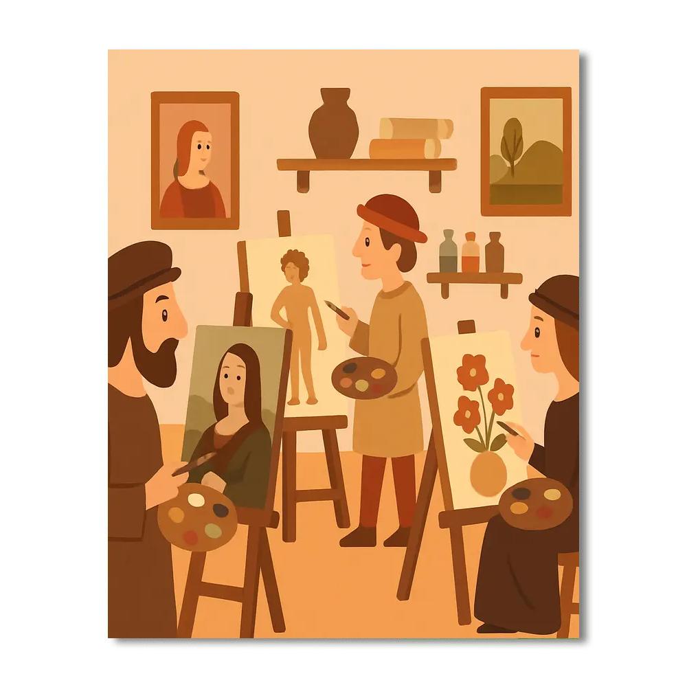 Renaissance Art Studio Numbered Painting Kits