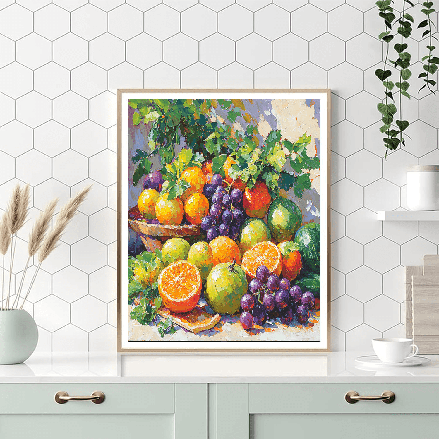 Paul Cézanne Inspired A Pastel Feast Of Fruits And Vegetables  Paint By Numbers