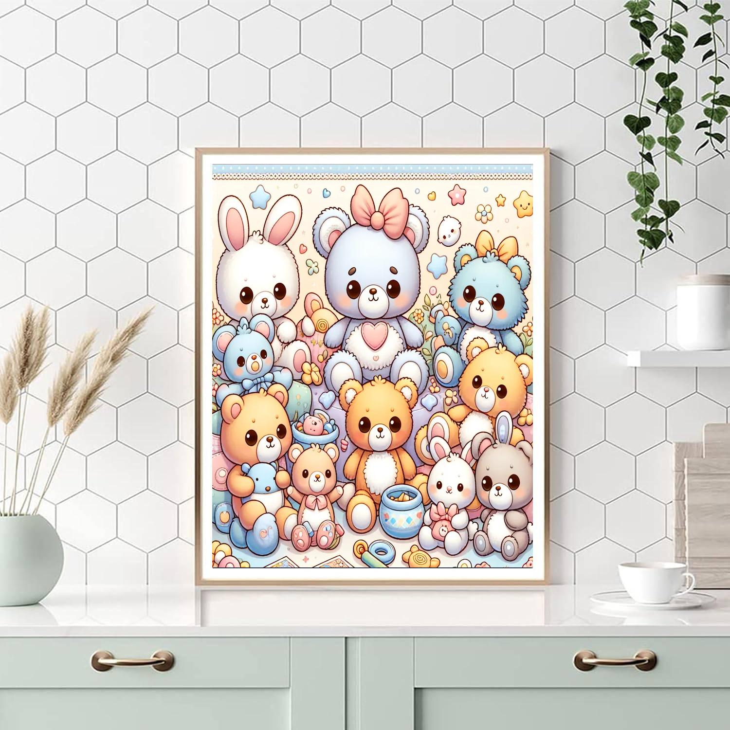 Cuddle Pals Painting Number Kit