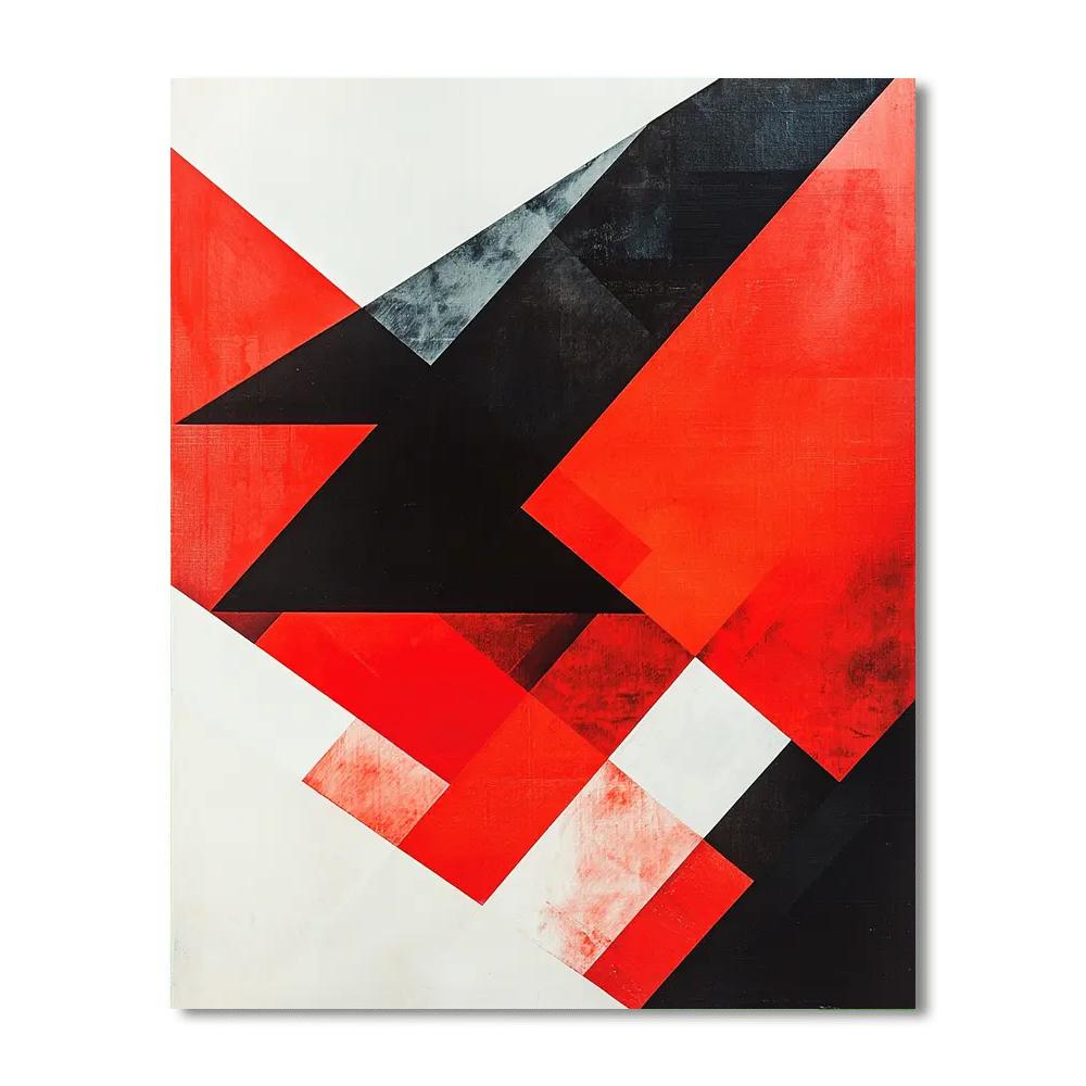 Kazimir Malevich Inspired Cinematic Geometry  DIY Paint By Numbers