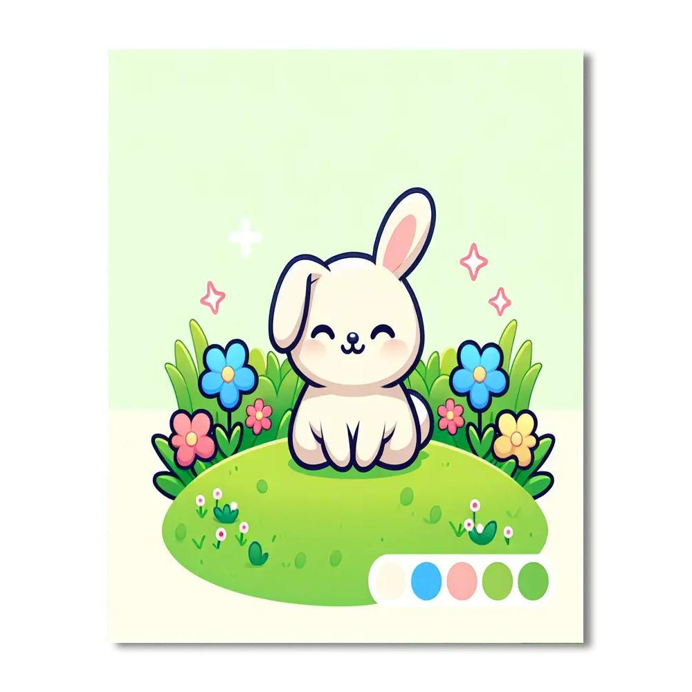 Sweet Little Bunny Painting By Numbers Kit