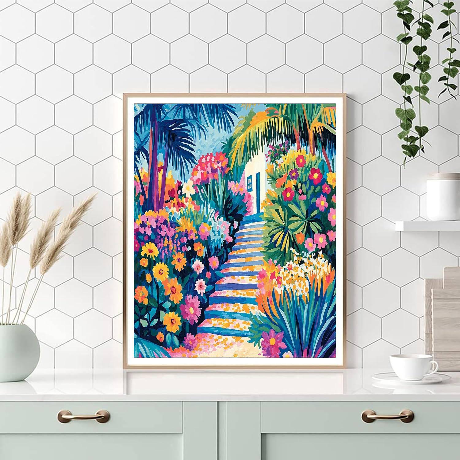 Henri Matisse Inspired Abstract Garden Party  DIY Paint By Numbers