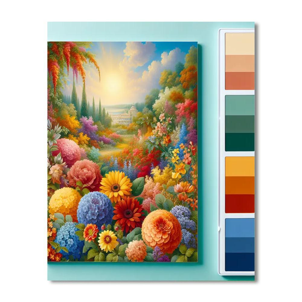 Radiant Floral Wonderland DIY Paint By Numbers