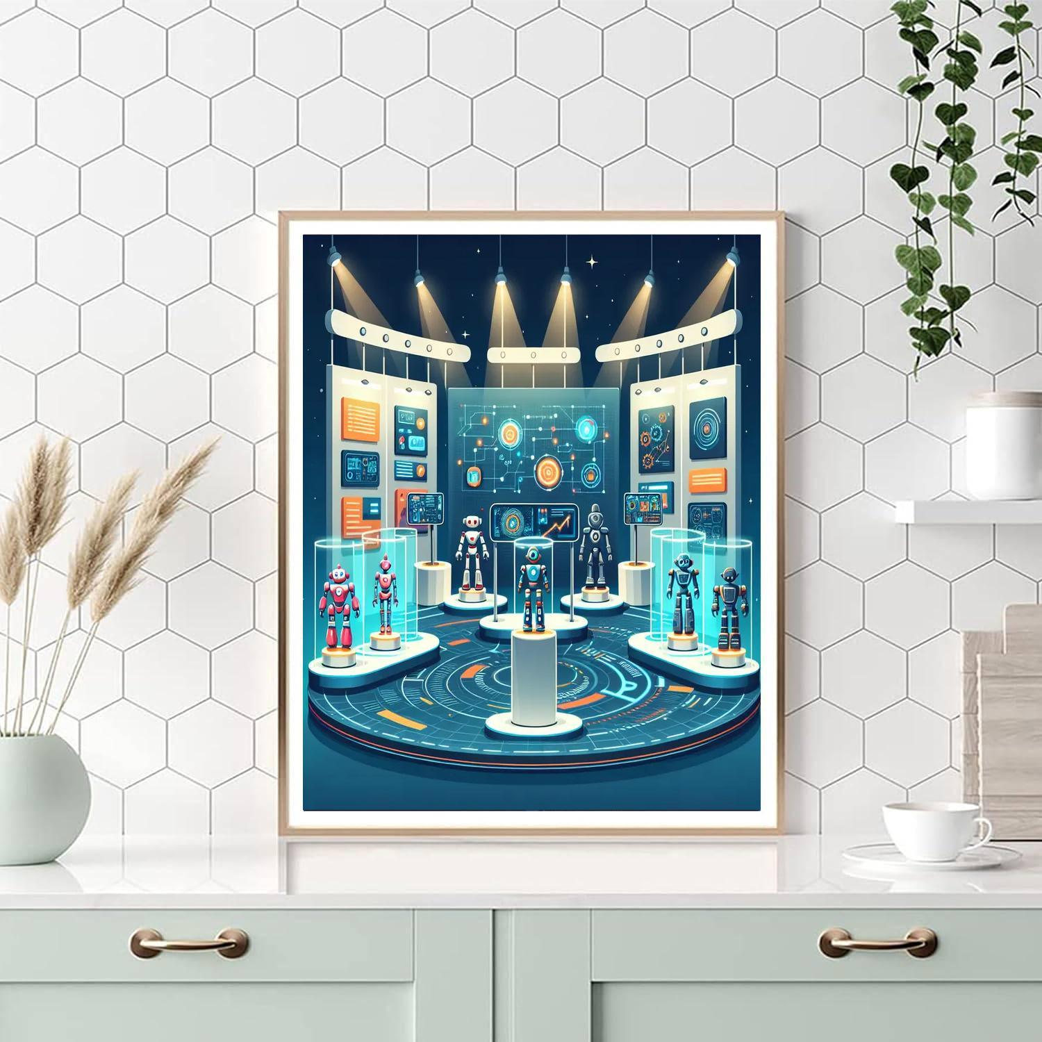 Robot World Expo Numbered Painting Kits